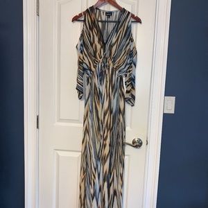 Multi color Zebra Maxi Dress